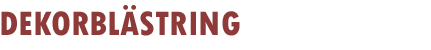 Dekorblästring